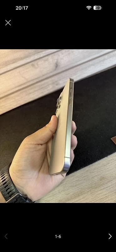 iphone 15 pro max чехол: IPhone 15 Pro Max, Б/у, 1 ТБ, Natural Titanium, Чехол, Кабель, Зарядное устройство, 88 % — 1