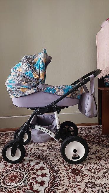 Коляска, Другой бренд, цвет - Фиолетовый, Б/у — 3