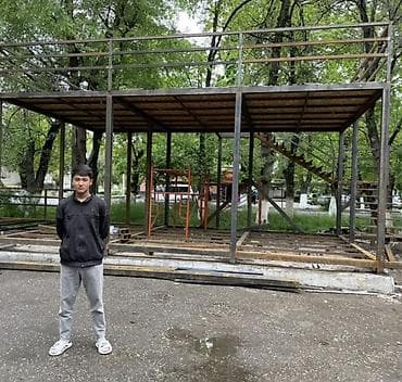 столбо: Навес, Арочный, Металл, Поликарбонат, Установка — 7