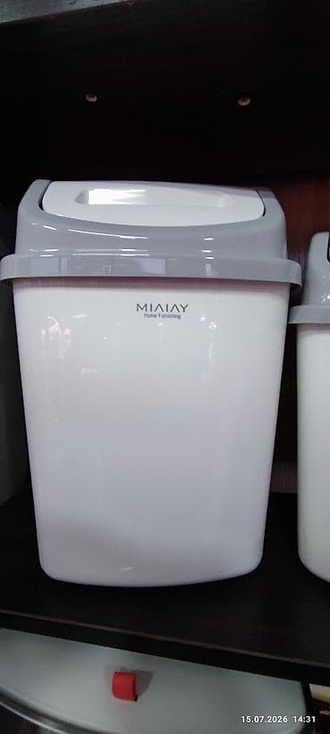 Чарбалык товарлар: Пластиковые мусорные ведра MIAIAY Home Furnishing. 8Л 450. 12л-500 - — 5