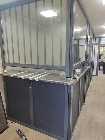 прием пластмас: На заказ Каркасная перегородка, Для офиса, Монтаж — 8