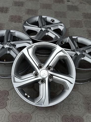 Литые Диски R 17 Hyundai, Комплект, отверстий - 5, Б/у