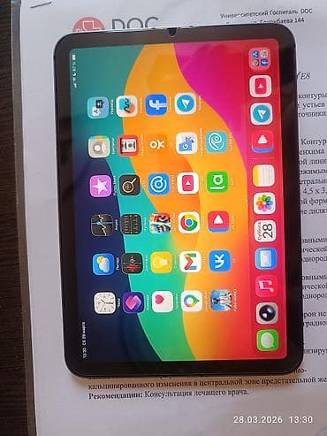 Планшеты: Планшет, Apple, память 256 ГБ, 5G, Б/у — 2