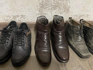 Мужские повседневные кожаные кеды/полуботинки. 41/42/ - Цвет: черный с