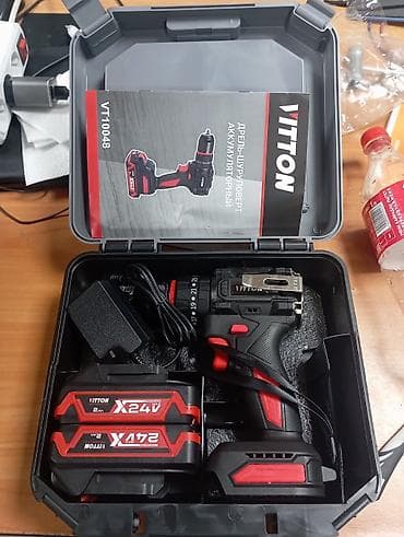 плиткарез электрический: Дрель-шуруповерт аккумуляторная VITTON VT10048 (brushless) - — 2