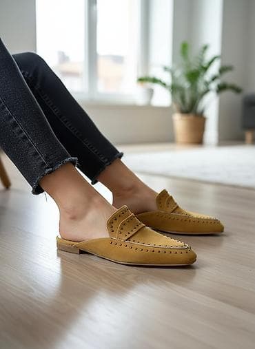 Лоферы, 37, AIMEINI, Новый, цвет - Желтый, Самовывоз