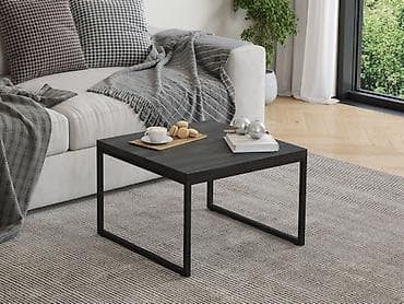 эргономичный стол: Журнальный стол, Новый, Прямоугольный, С колесиками, цвет - Черный — 4