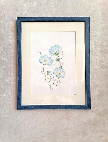 акварел: Продам картины. Акварель. Размер бумаги А4. Размер рамы 33*42 см — 5