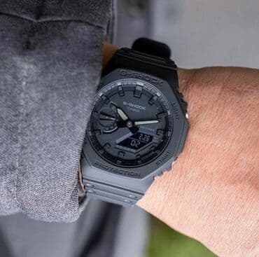 барсетка мужская спортивная: G-shock ga-2100 ___ функции : секундомер, будильник, мировое время — 2