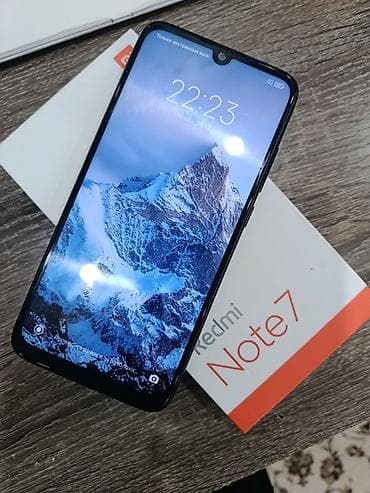 ufs 3: Redmi, Redmi Note 7, Б/у, 64 ГБ, цвет - Черный, 2 SIM — 1