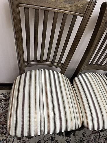 small table: Стол и стул для зала, цвет - Коричневый — 4