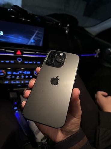 IPhone 16 Pro, Б/у, 512 ГБ, Black Titanium, Защитное стекло, Чехол, Коробка