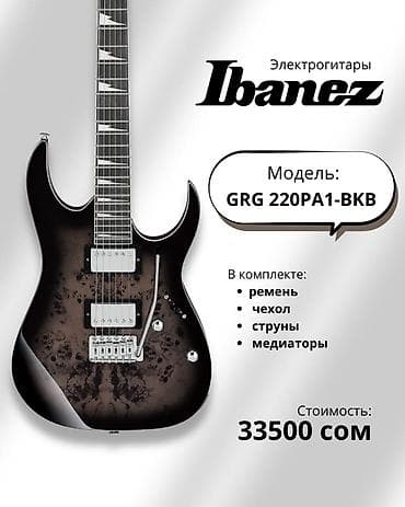 Электрогитары Ibanez Доступные модели: - GRG220PA1-BKB — два