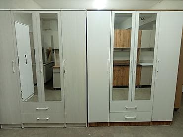 шкаф б: Шифоньер, шкаф для одежды, Прямой, ЛДСП — 3