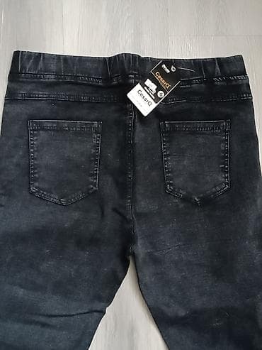 стрейч: Джинсы, Скинни, Высокая талия, Стрейч, 4XL — 2