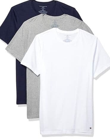 суприм: Tommy Hilfiger. Комплект из трех хлопковых футболок с круглым — 2