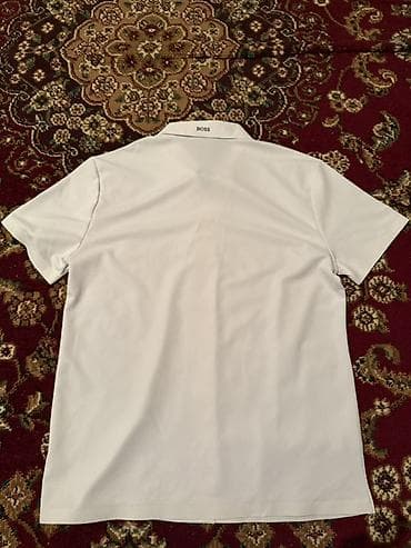 джинсы клёш: Мужская рубашка, L, Boss, Новый, цвет - Белый, Самовывоз, Платная доставка — 2