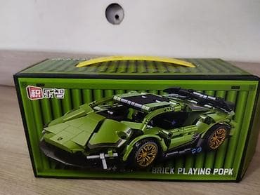 Велосипед тетиктери: Конструктор «Brick Playing Popk» — спортивный автомобиль - Набор для — 3