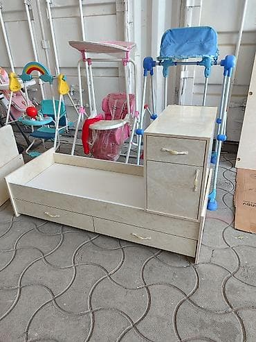 Кеңсе буюмдары: Кроватка 3в1 трансформер
1 кроватка
2) люлька
3) комод — 3