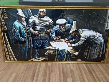 большой набор для рисования: Это Картины Манас на заказ 2х1м размер - Набор крупных декоративных — 3