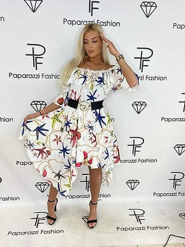 форма повар: Производство Турция.Платье Paparazzi Fashion с морским принтом - — 2