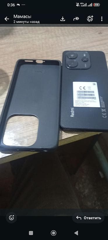 Техника и электроника: Redmi, Redmi Note 14, Б/у, 256 ГБ, цвет - Черный, 2 SIM — 3