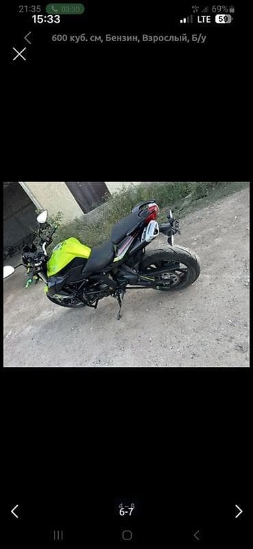 t max: Классический мотоцикл 600 куб. см, Бензин, Взрослый — 4