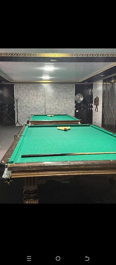 Бильярдные столы для русского бильярда — комплект из 2 столов at lalafo.kg Бильярдные столы для русского бильярда — комплект из 2 столов