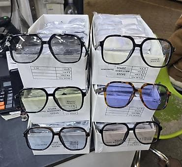 очки антифарные: Очки в ретро-авиаторной оправе с защитой для глаз - Модель: крупная — 1