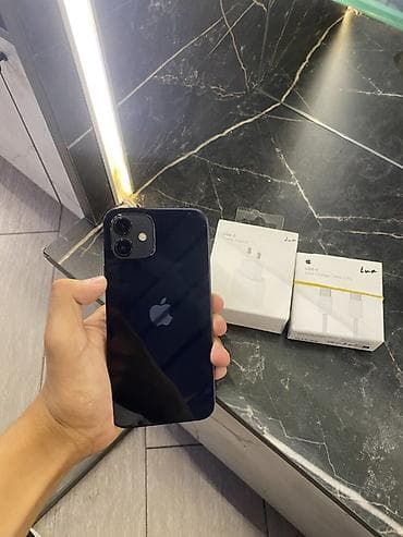 iphone 12 max: IPhone 12, 128 ГБ, цвет: тёмно‑синий (Blue) Телефон в идеальным — 5