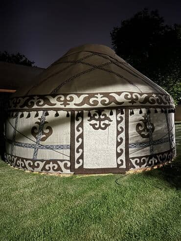 где можно купить палатку для отдыха: Аренда юрты, Каркас Деревянный, 75 баш, Казан, С полом, Стол — 8