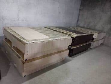 спалный двух: Двуспальная кровать, Новый, С матрасом, длина - 190 см — 4