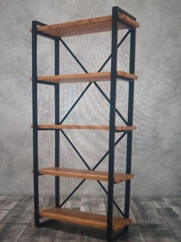 книжные шкафы на заказ: Стеллаж в стиле лофт на заказ изготовим любой размер и фасон быстро — 15