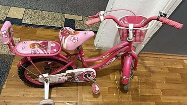 детский велосипед princess: Детский велосипед, 4-колесный, 4 - 6 лет, Для девочки, Б/у — 2