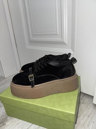 bape sta: Туфли, 37, Б/у, цвет - Черный, Самовывоз — 2