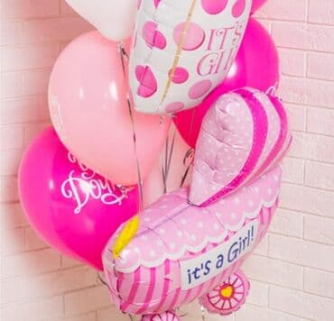 рисование для детей: Гелевые шары Выписка из роддома День рождения, Юбилей У нас есть — 4