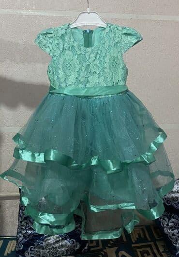 Балдардын кийим-кечелери жана бут кийимдери: Балдар көйнөгү, түсү - Жашыл — 8