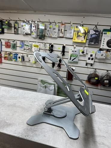 ножки для ноутбука: Регулируемая металлическая подставка для ноутбука/планшета - — 3