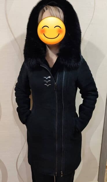 дешево дубленка: Дубленка, Классическая модель, По колено, С капюшоном — 3