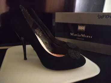 брендовая куртка: Туфли, 39, Maria Moro, Б/у, цвет - Черный, Платная доставка — 2