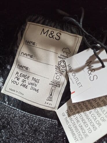 куртка подростковая зимняя: Новая зимняя куртка английской фирмы Mark and SpencerЧерная с — 5