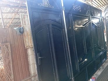 Уловители для ворот: Металлические ворота распашного типа с калиткой - Материал: сталь — 1