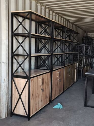 хлебный стеллаж: Стеллаж с шкафом
Стеллаж подойдёт для магазина и для дома и офисов — 11