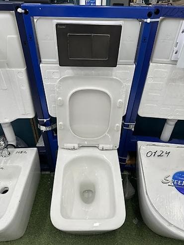 Үй жана бакча: Унитаз Асма (Орнотуу), Материалы: Фарфор — 1