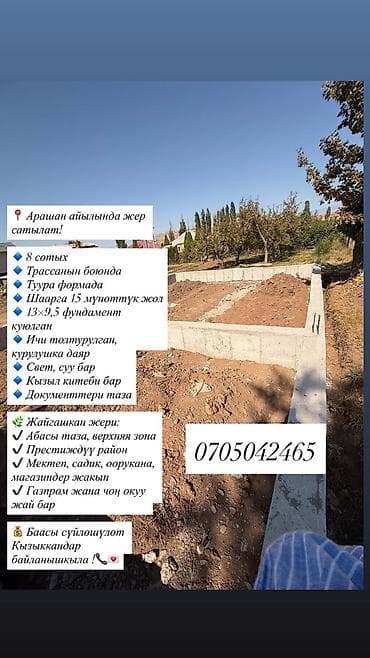 участок кут аэропорт: 8 соток, Для бизнеса — 2
