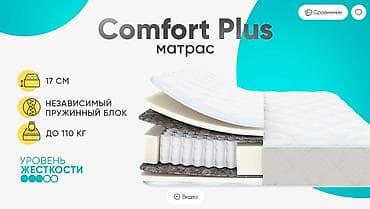 Спальный матрас, Односпальный, Пружинный, Кокосовая койра, Askona (Аскона), Матрасы средней жесткости, В рассрочку, Самовывоз, Платная доставка
