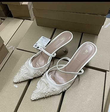 Женская обувь: Туфли, 37, 38, Zara, Новый, цвет - Белый — 1