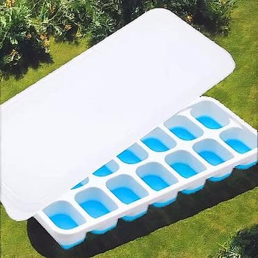жидкий пена: Формочки для льда с МЯГКИМ силиконовым дном, и с крышкой: 📍Лоток на — 5