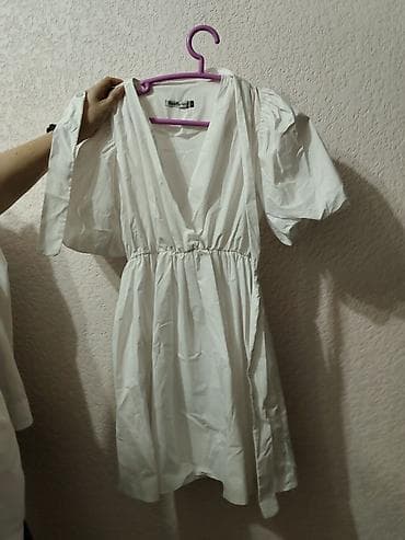 платья летние: Летнее лёгкое платье в цветочек на подкладе + белое платье мини — 4