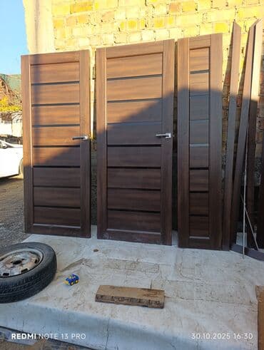 двери мешкомнатный: Межкомнатная глухая дверь, МДФ, В лофт стиле, цвет - Коричневый — 4